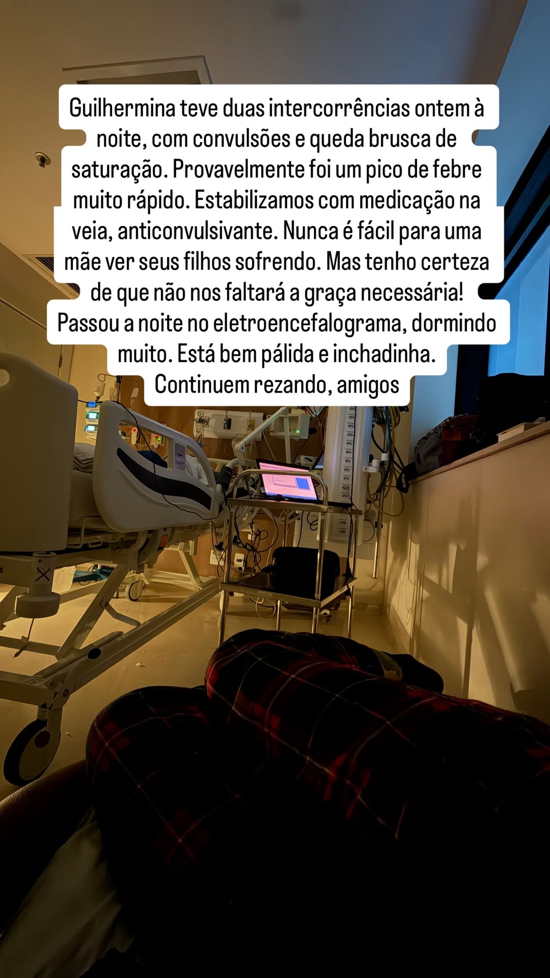 Letícia Cazarré atualiza estado da filha de 4 anos — Foto: Reprodução/Instagram
