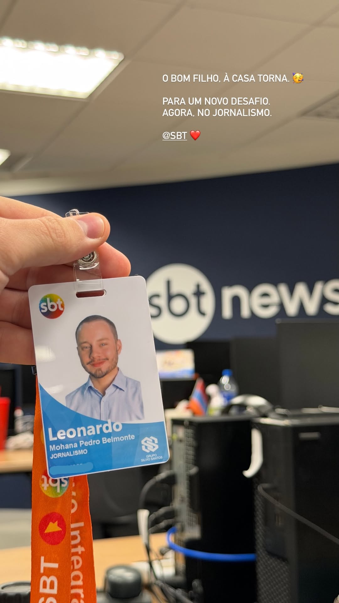 Crachá de Leo Bemonte - Foto: Instagram