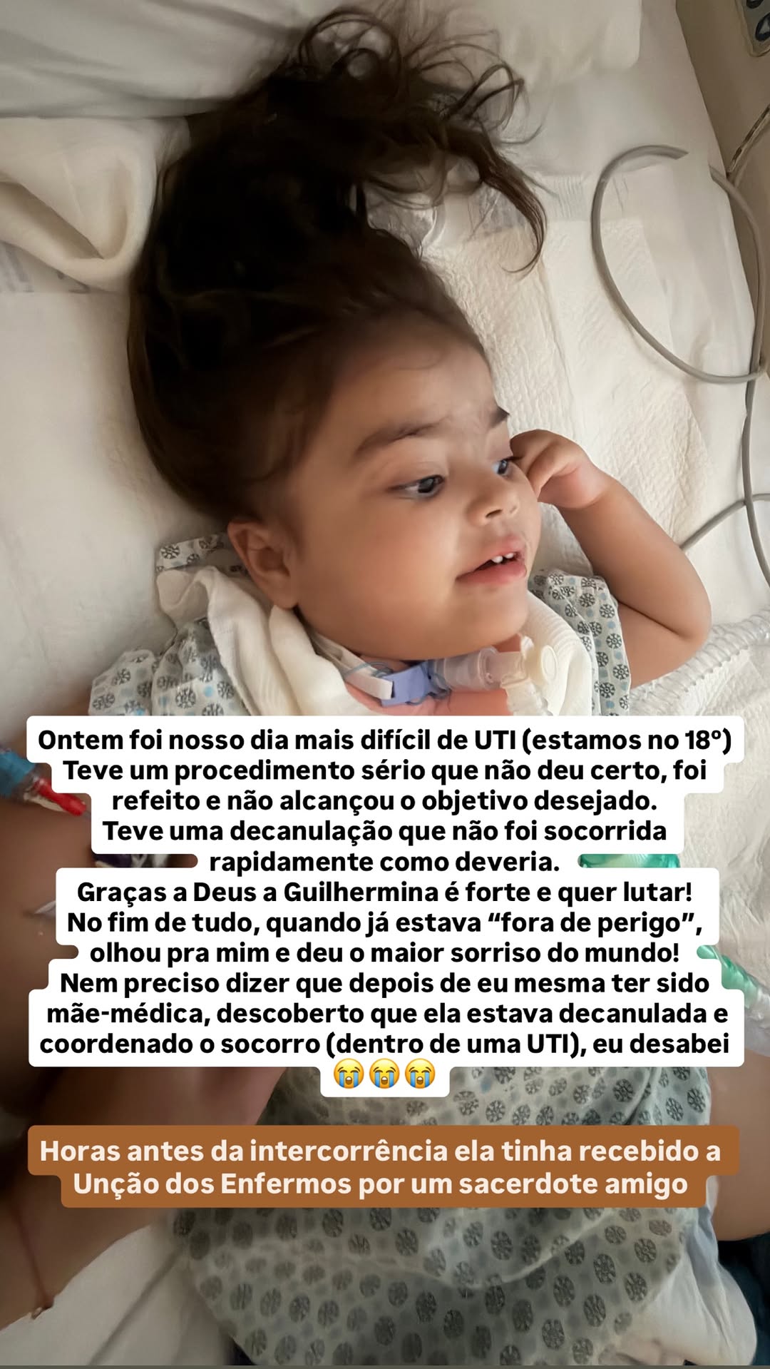 Letícia Cazarré atualiza estado da filha de 4 anos — Foto: Reprodução/Instagram
