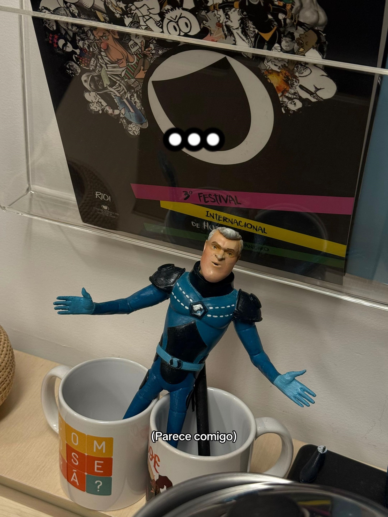 Pedro Bial compartilha itens inusitados em sua casa — Foto: Reprodução/Tiktok