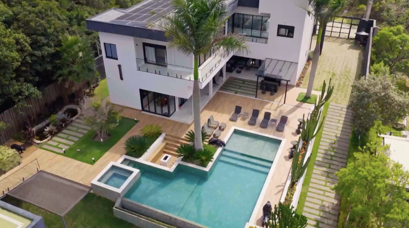 Vista área da mansão - Foto: Reprodução/TV Globo