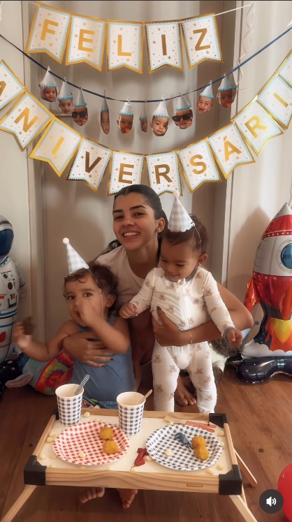 Joaquim, filho caçula de João Gomes e Ary Mirelle, completa 1 ano - Foto: Reprodução / Instagram @arymirelle 