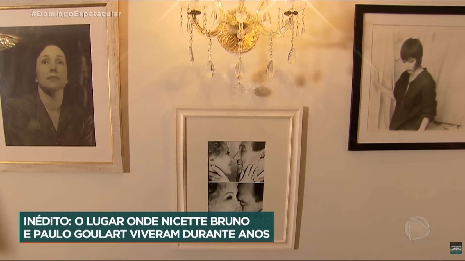 Sala do apartamento de Nicette Bruno e Paulo Goulart em São Paulo - Foto: Reprodução / Record TV