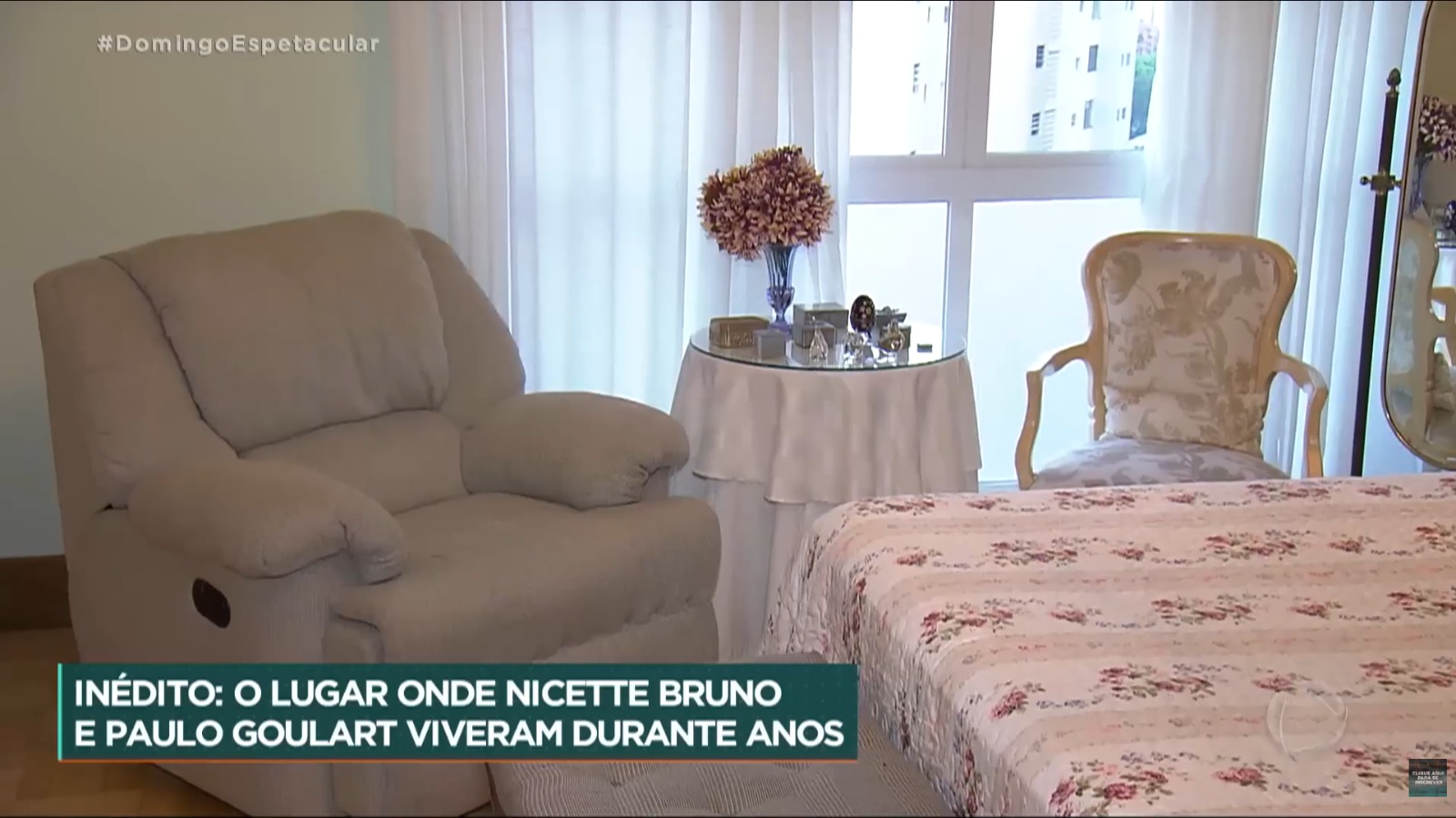 Quarto de Nicette Bruno e Paulo Goulart - Foto: Reprodução / Record TV
