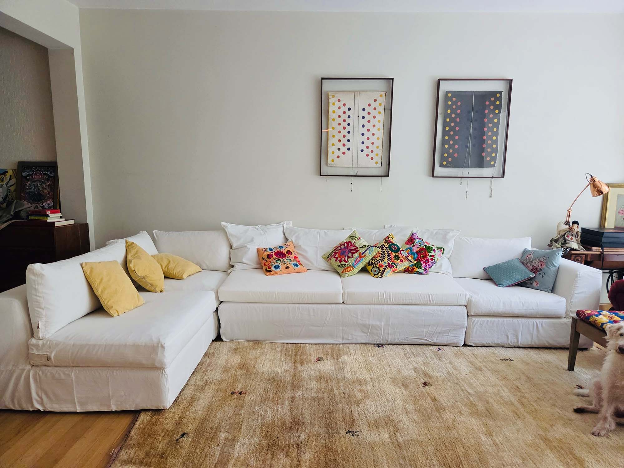 Sala de estar da atriz Leticia Sabatella - Foto: Reprodução / Instagram