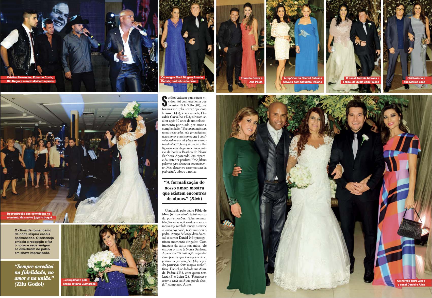 Casamento de Rick e Geraldo na Revista CARAS em 2015 - Foto: Arquivo CARAS