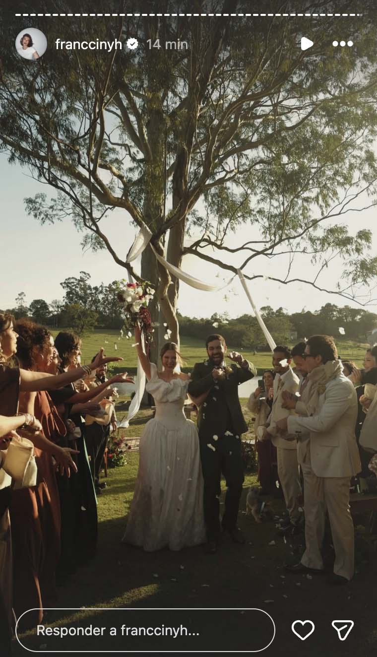 Casamento de Miguel Rômulo e Fran Castro - Foto: Reprodução / Instagram