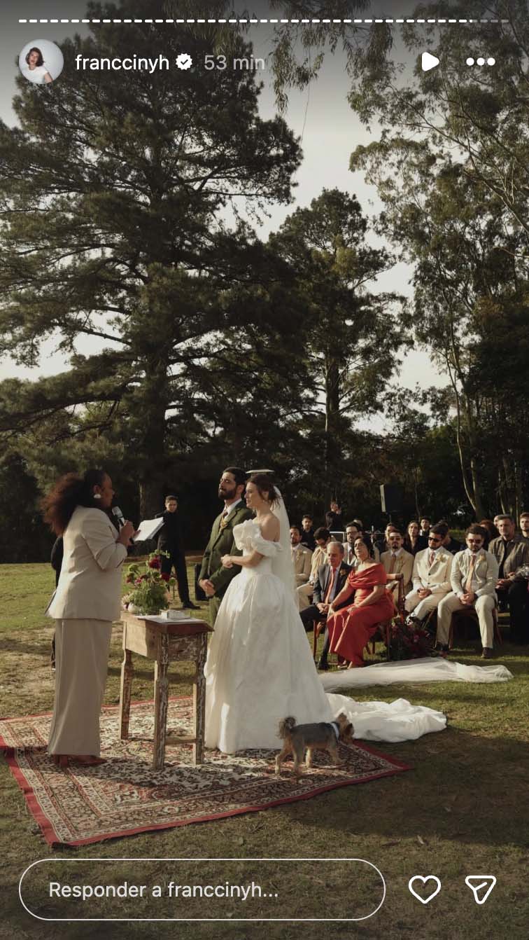 Casamento de Miguel Rômulo e Fran Castro - Foto: Reprodução / Instagram
