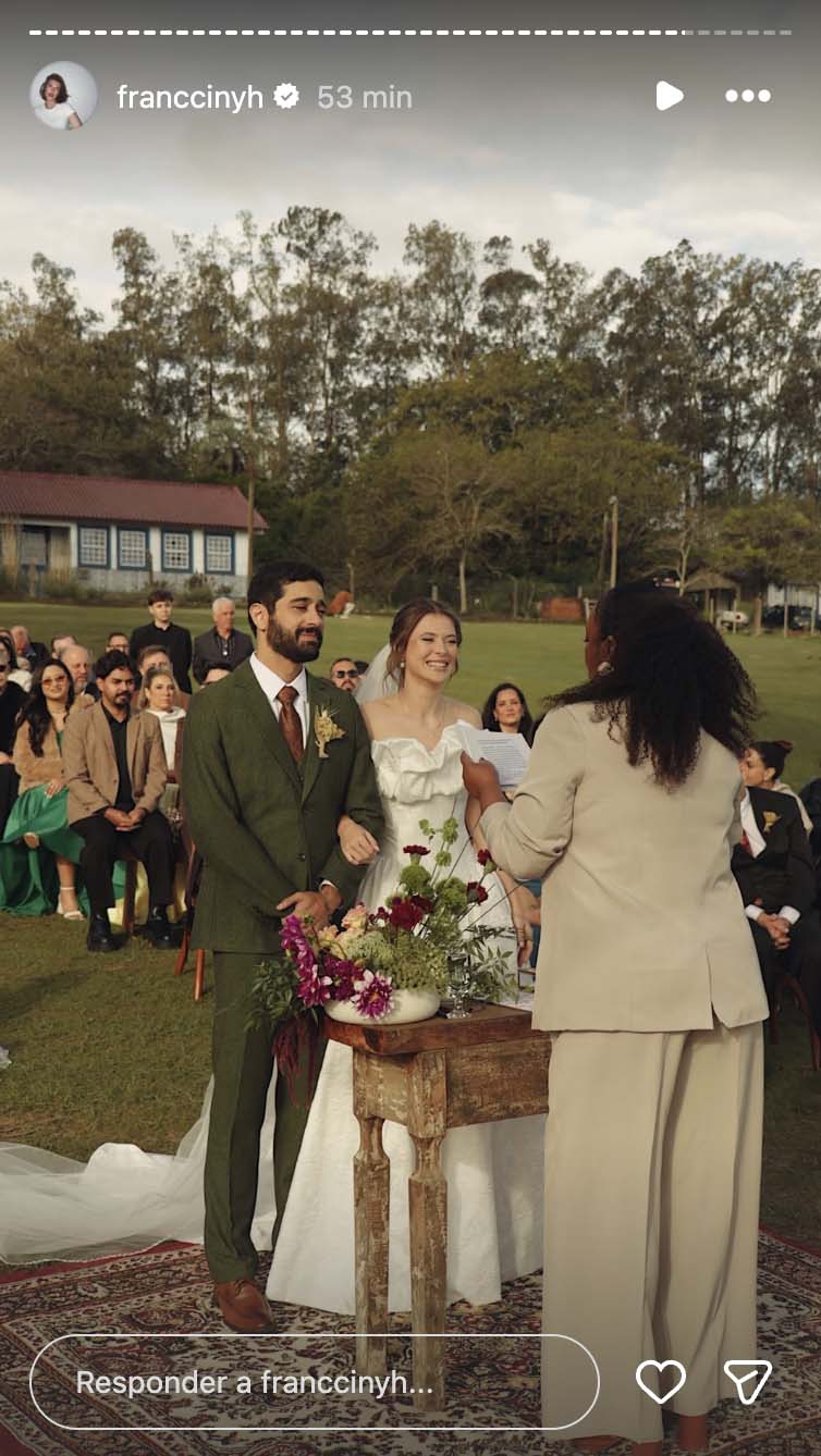 Casamento de Miguel Rômulo e Fran Castro - Foto: Reprodução / Instagram