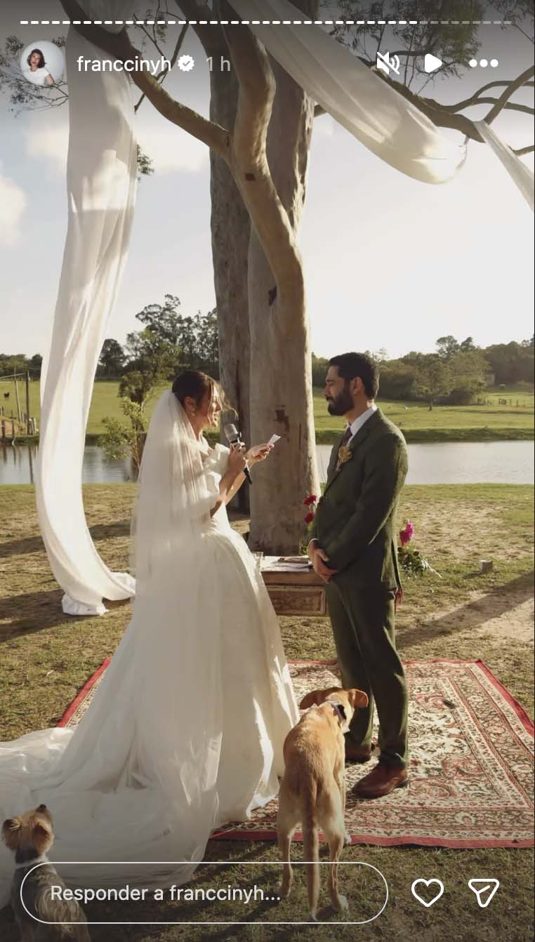 Casamento de Miguel Rômulo e Fran Castro - Foto: Reprodução / Instagram