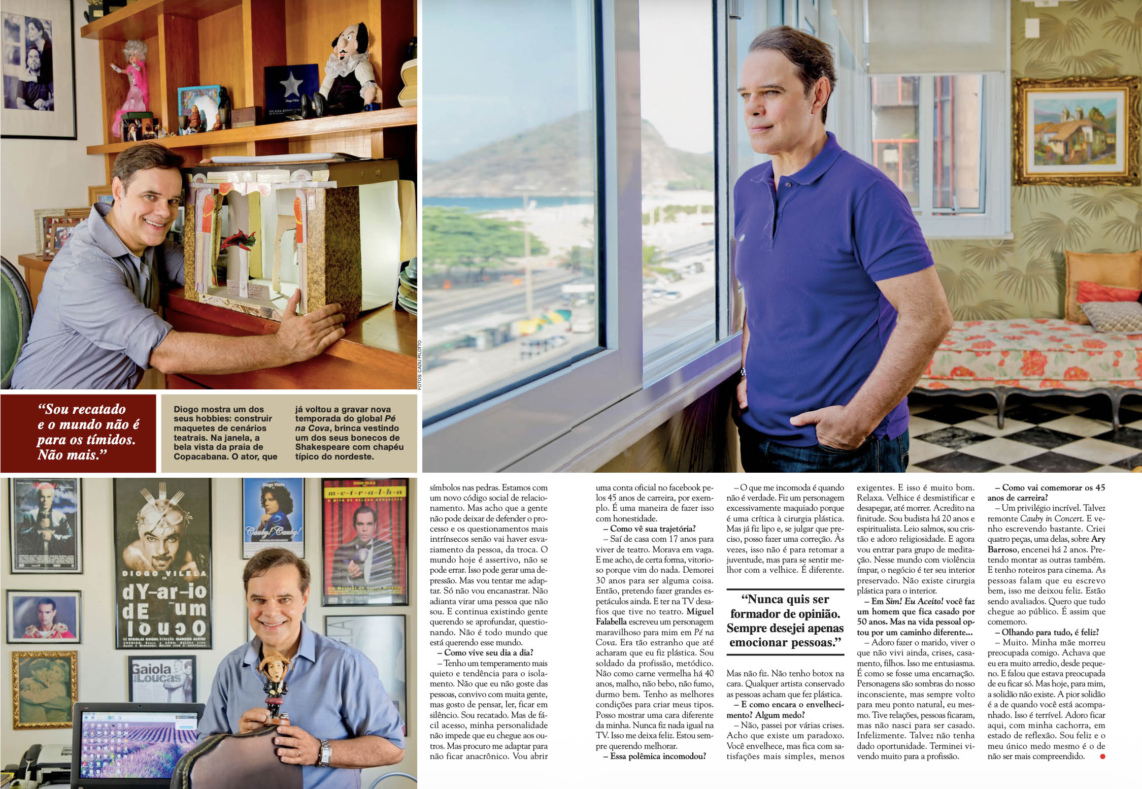 Entrevista de Diogo Vilela na revista CARAS em 2015 - Foto: Arquivo CARAS