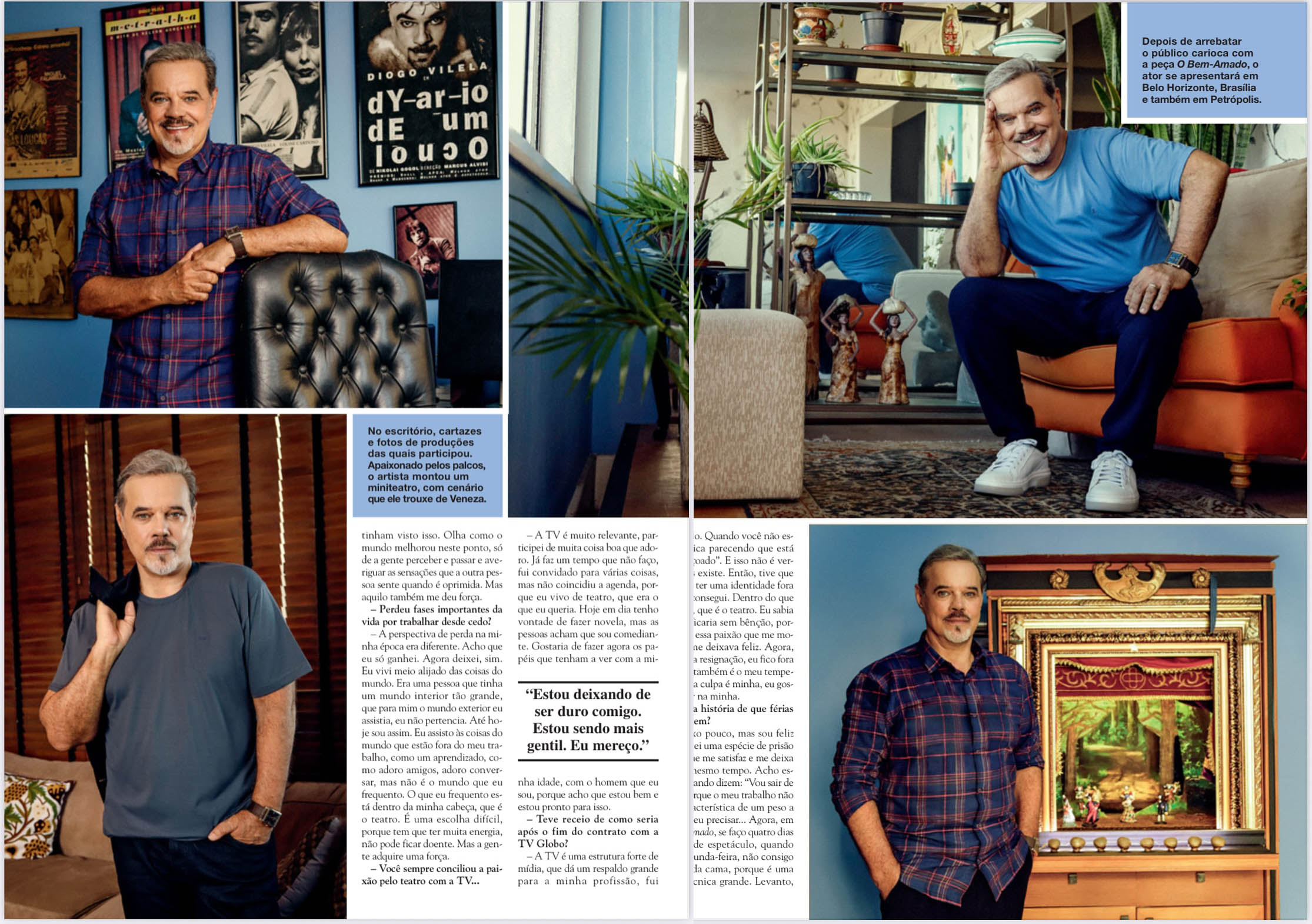 Entrevista de Diogo Vilela na revista CARAS em 2025 - Foto: Arquivo CARAS