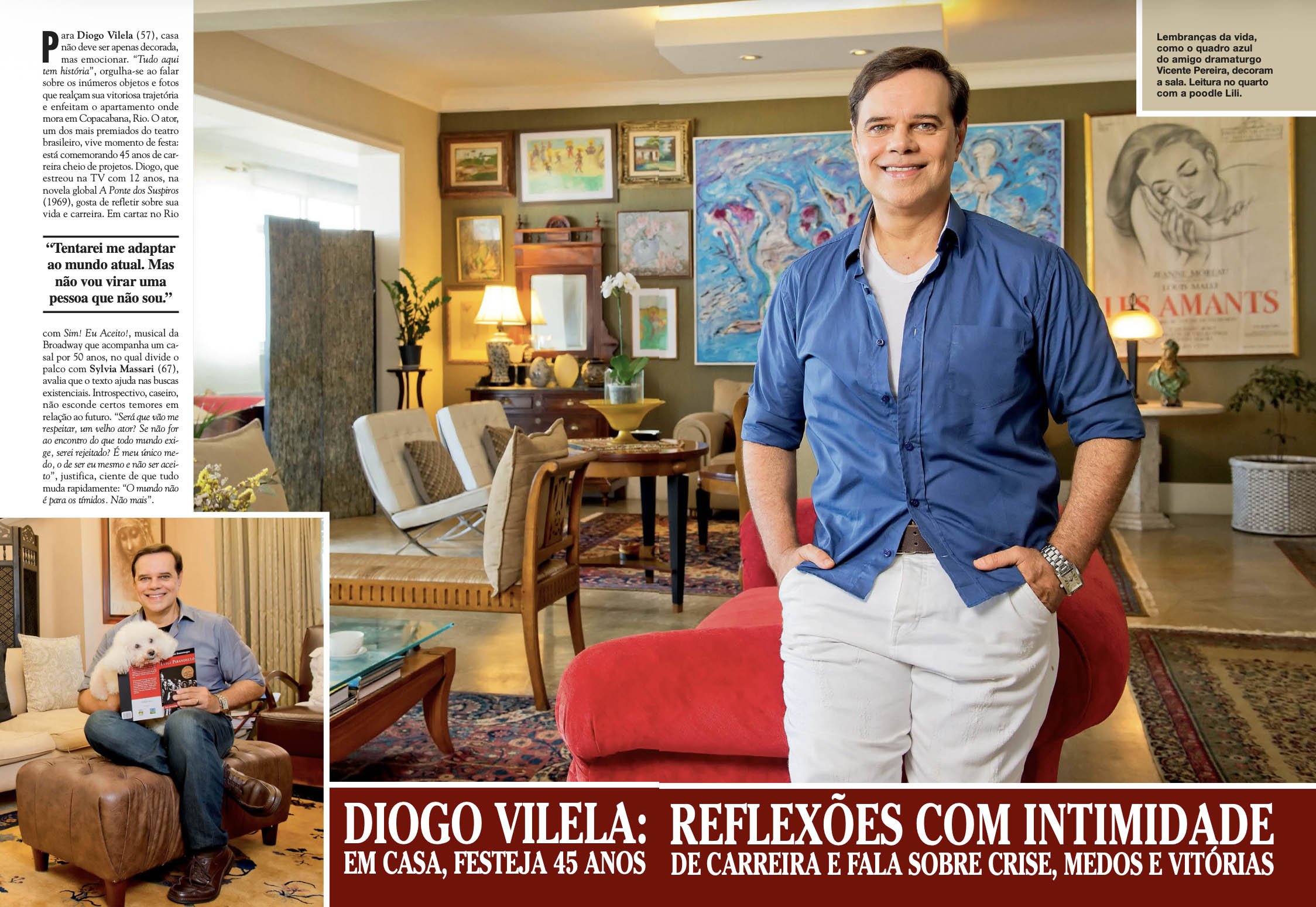 Entrevista de Diogo Vilela na revista CARAS em 2015 - Foto: Arquivo CARAS