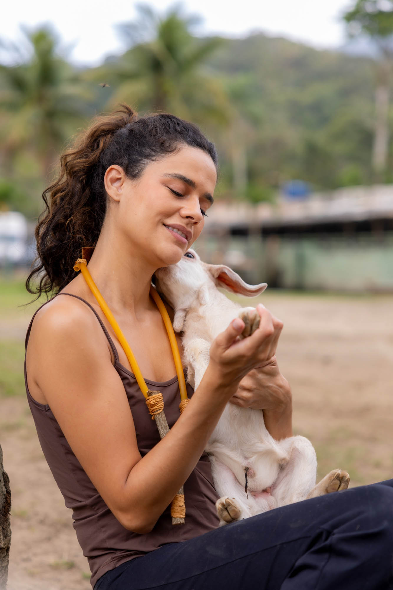 Arianne Botelho na preparação para a novela Lá na Minha Terra - Foto: Globo/Beatriz Damy