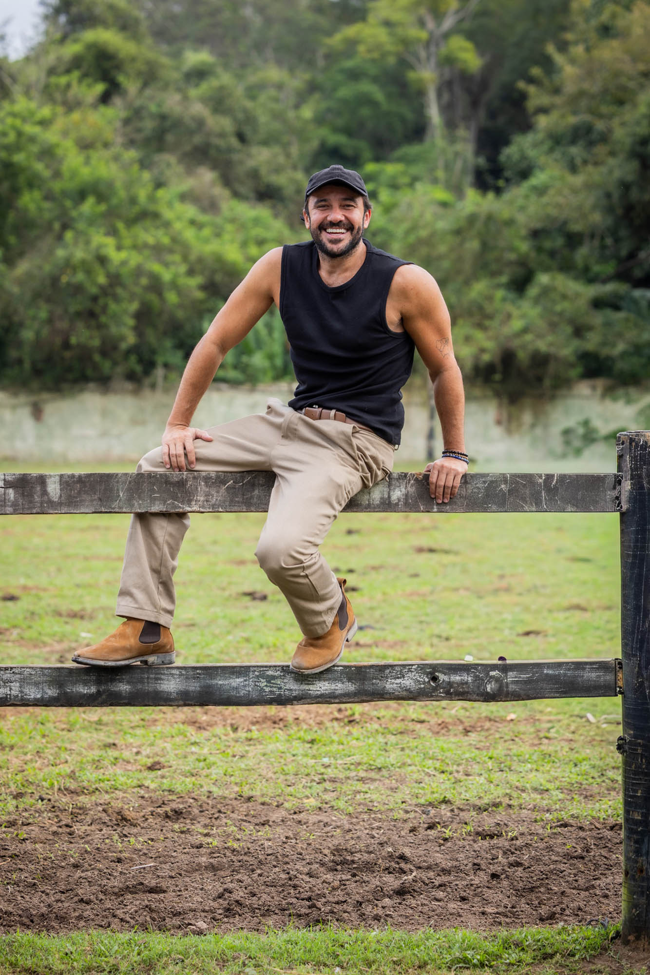 Thardelly Lima na preparação para a novela Lá na Minha Terra - Foto: Globo/Beatriz Damy