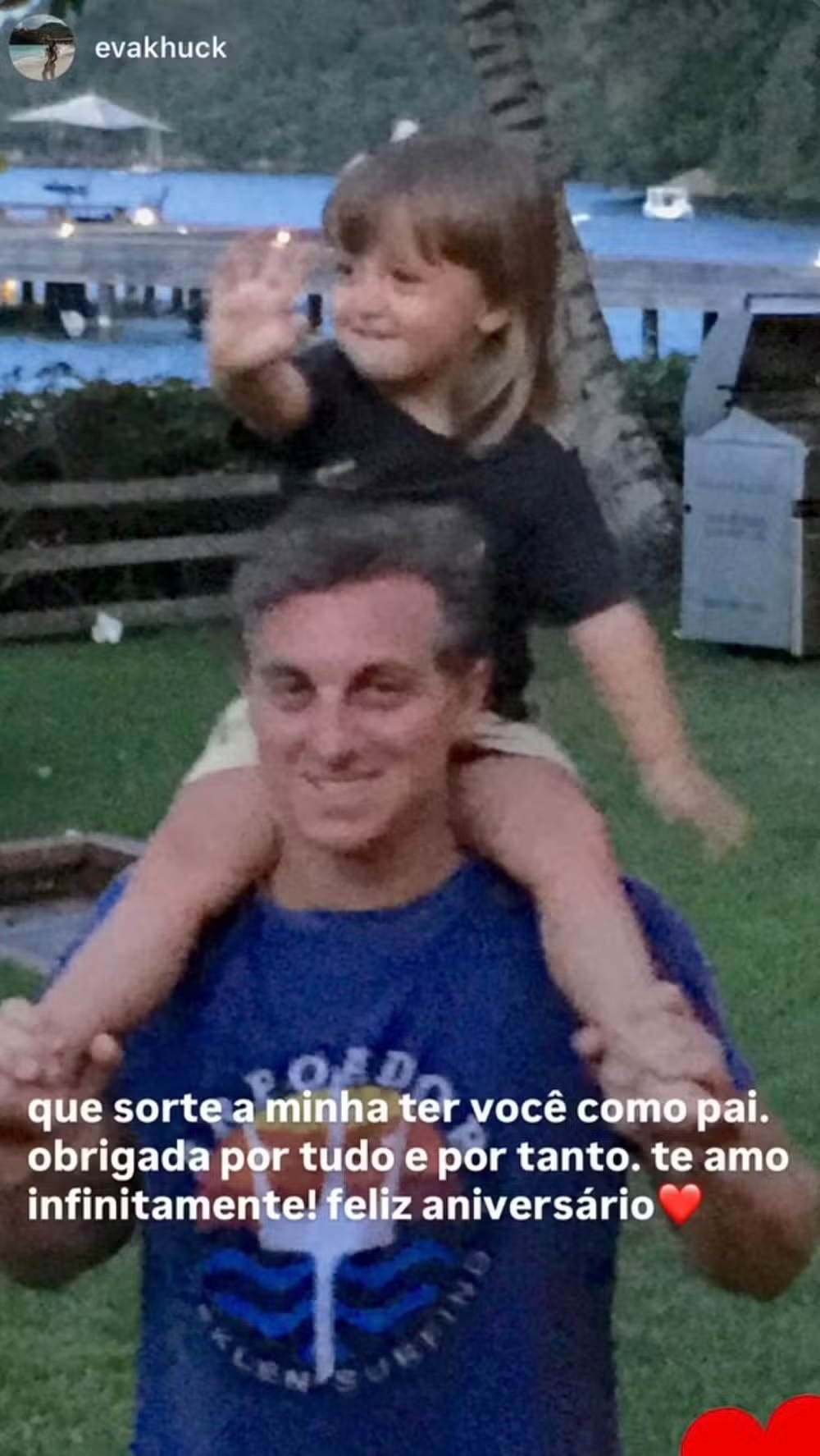 Luciano Huck ganha homenagens dos filhos - Foto: Instagram