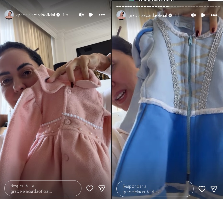 Graciele Lacerda mostra roupas da filha - Foto: Instagram