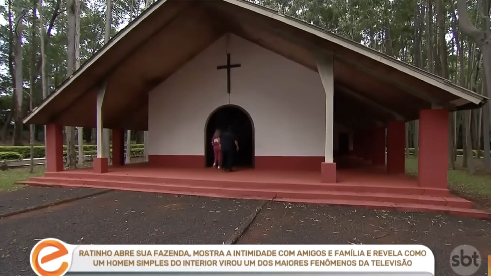Igreja na fazenda de Ratinho - Foto: Reprodução / SBT