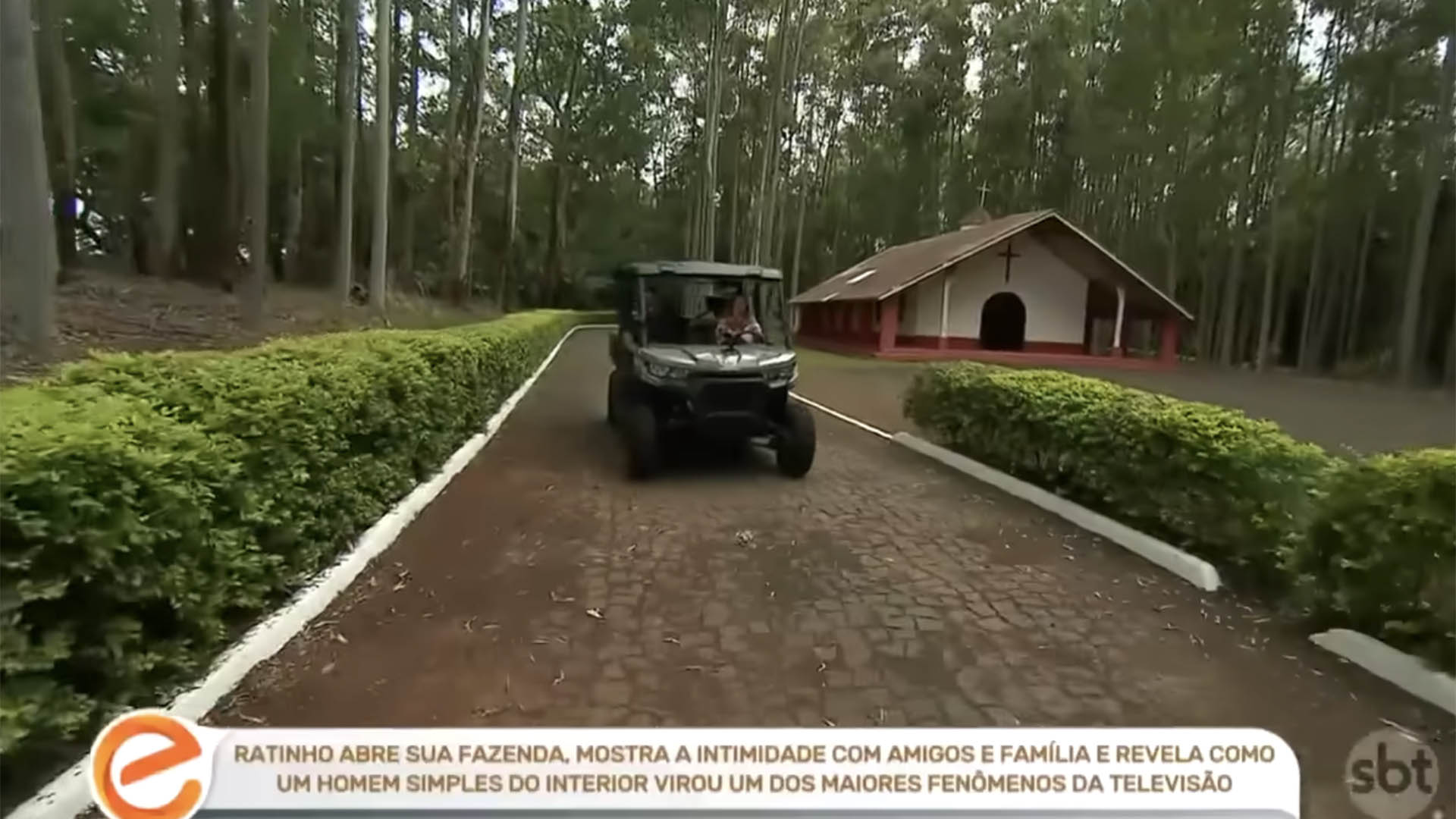 Igreja na fazenda de Ratinho - Foto: Reprodução / SBT
