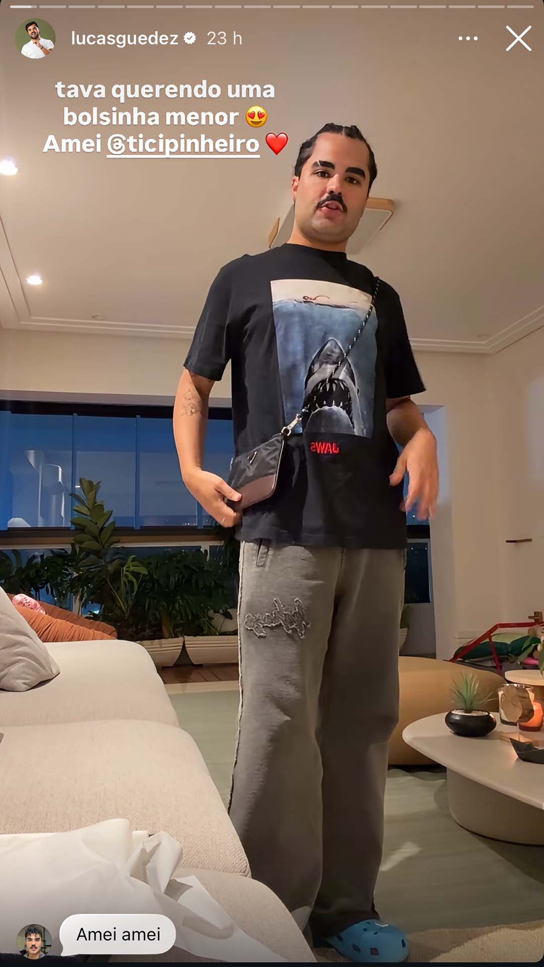 Presente que Ticiane Pinheiro deu para Lucas Guedez - Foto: Reprodução / Instagram