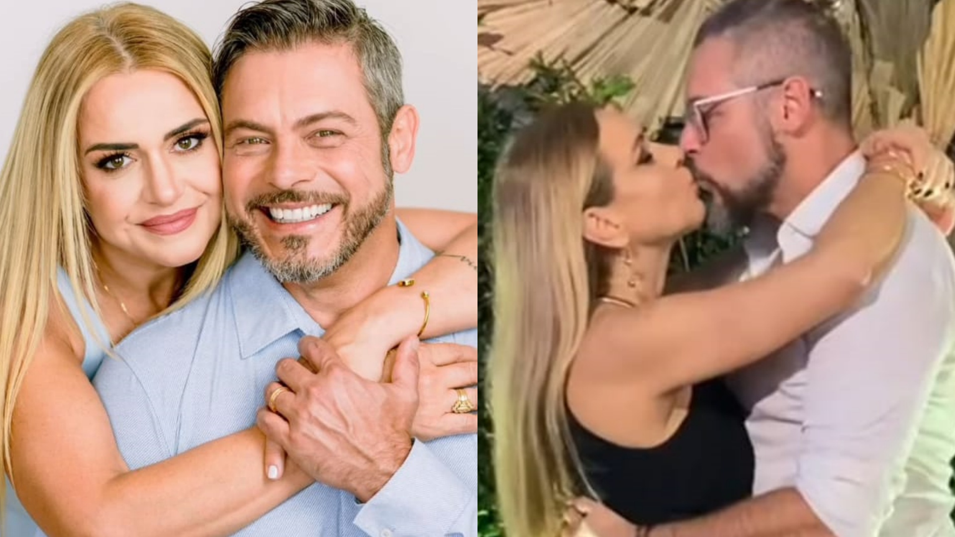 Luigi Baricelli e a esposa, Andreia