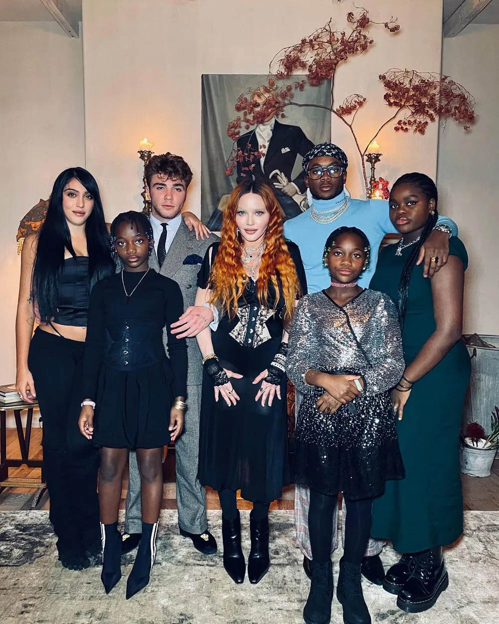 Madonna com os seis filhos - Foto: Reprodução / Instagram