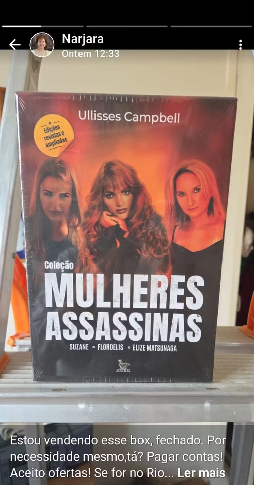 Narjara Turetta anuncia box de livros — Foto: reprodução