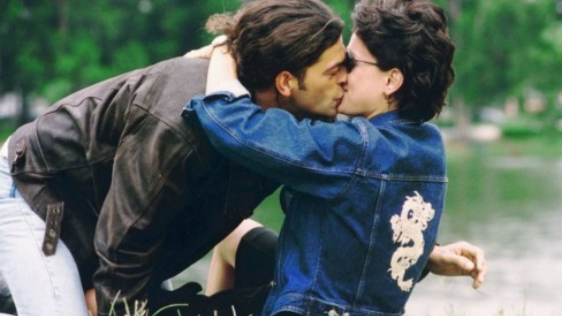 Nando (Eduardo Moscovis) e Milena (Carolina Ferraz) em Por Amor (1997) - Foto: Divulgação / TV Globo