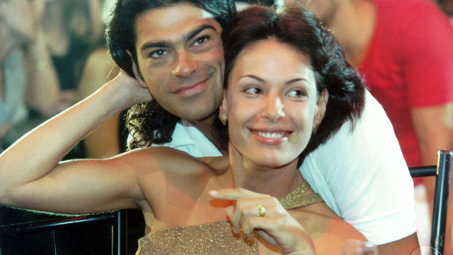Nando (Eduardo Moscovis) e Milena (Carolina Ferraz) em Por Amor (1997) - Foto: Divulgação / TV Globo