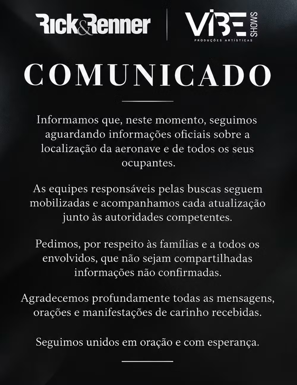 Post da Equipe de Rick — Foto: Reprodução/Instagram