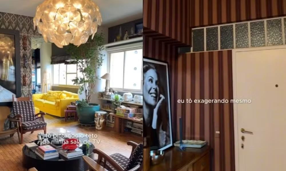 Carolina Ferraz mostra reforma em casa — Foto: Reprodução / Instagram
