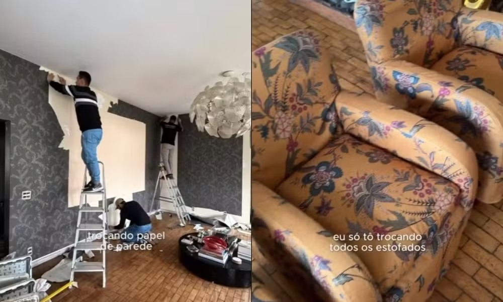 Carolina Ferraz mostra reforma em casa — Foto: Reprodução / Instagram