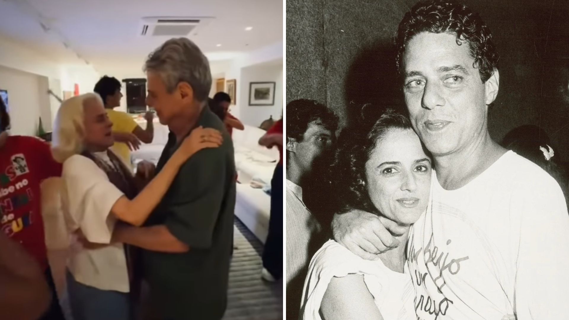 o respeito e a união da família após o divórcio — Chico Buarque e Marieta Severo