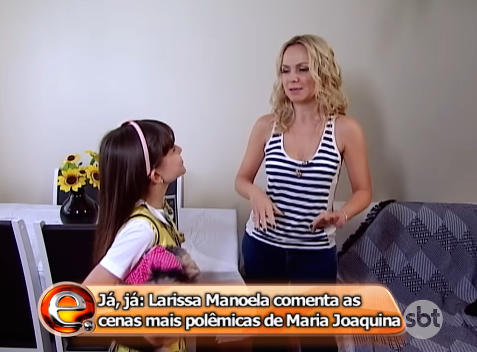 Eliana visitou o apartamento de Larissa Manoela em 2012 - Foto: Reprodução/SBT