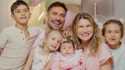 Júlio Rocha celebra nascimento do quarto filho e reorganiza rotina familiar