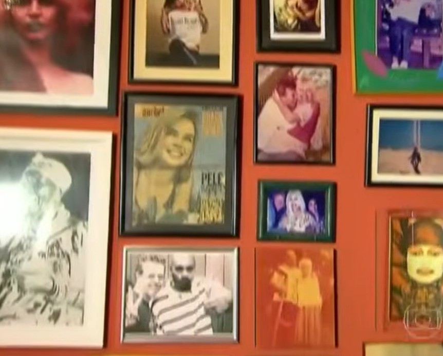 Quadros decoravam o apartamento de Elke Maravilha - Foto: Reprodução/YouTube/TV Globo