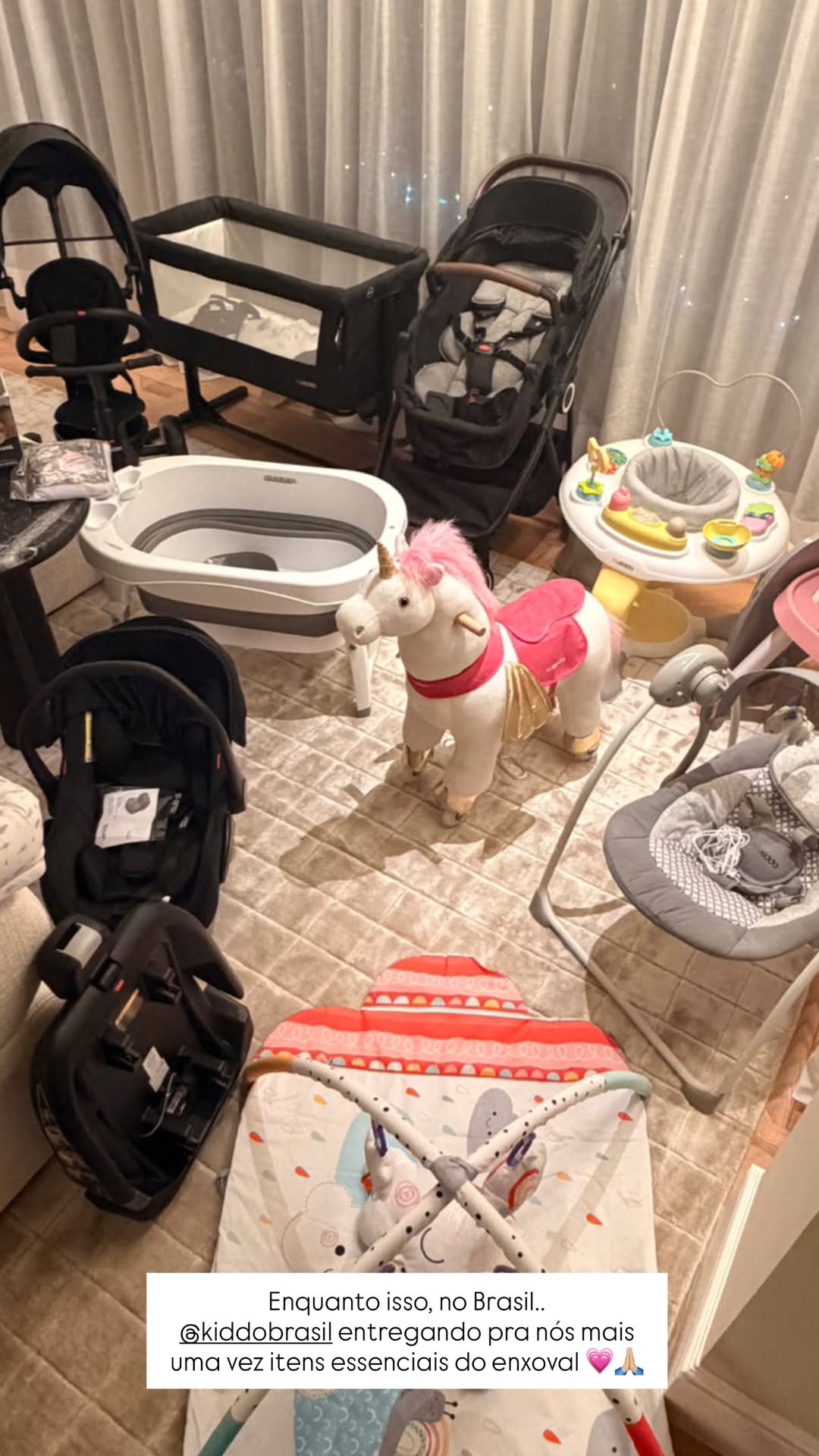 Enxoval da filha de Bruna Biancardi e Neymar – Foto: Instagram