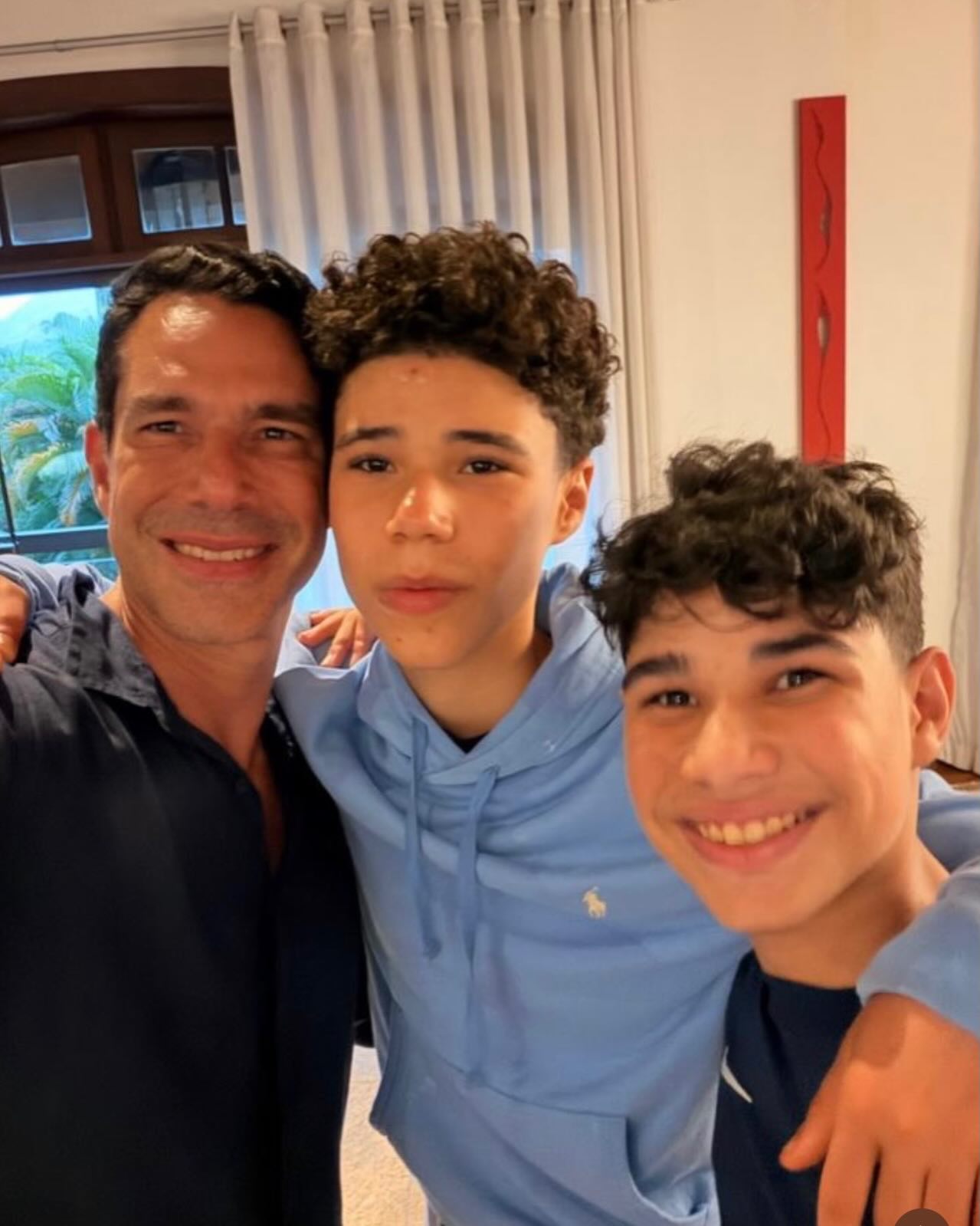 Marcus Buaiz é pai de José Marcus, de 14 anos e João Francisco, de 12 — Foto: Reprodução/Instagram