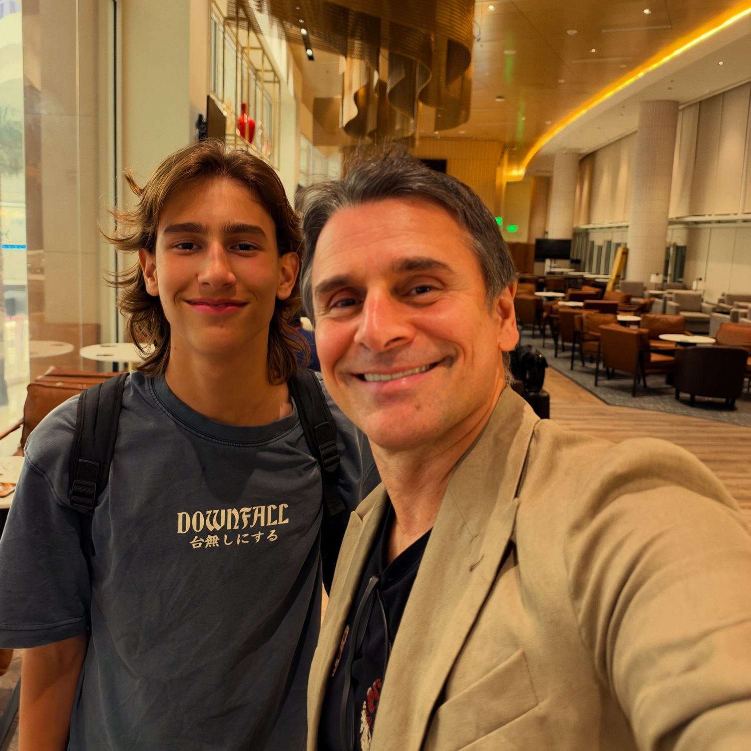Murilo Rosa e o filho caçula — Foto: Reprodução/Instagram
