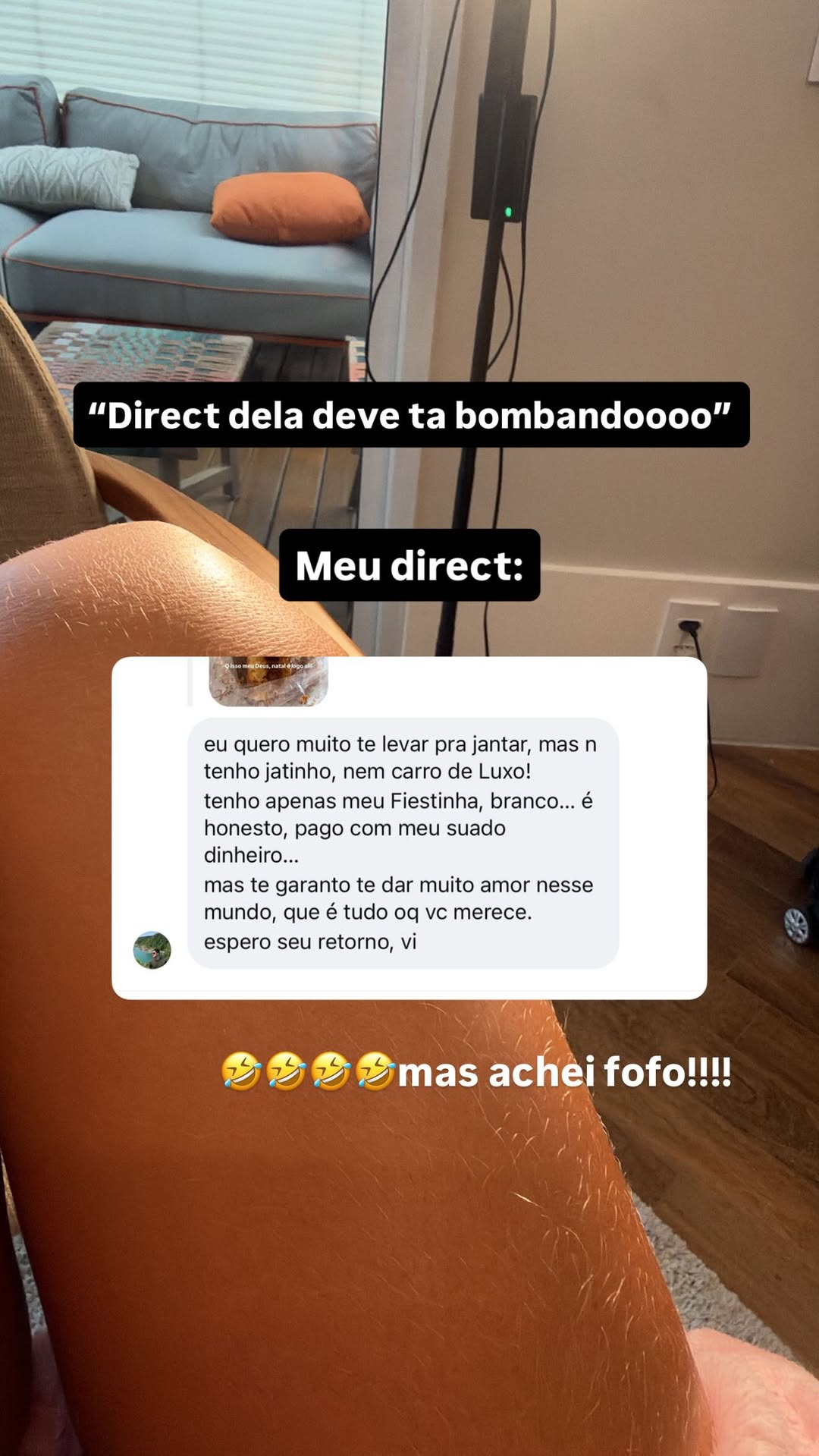 Virginia se diverte com proposta de date: — Foto: Reprodução/Instagram