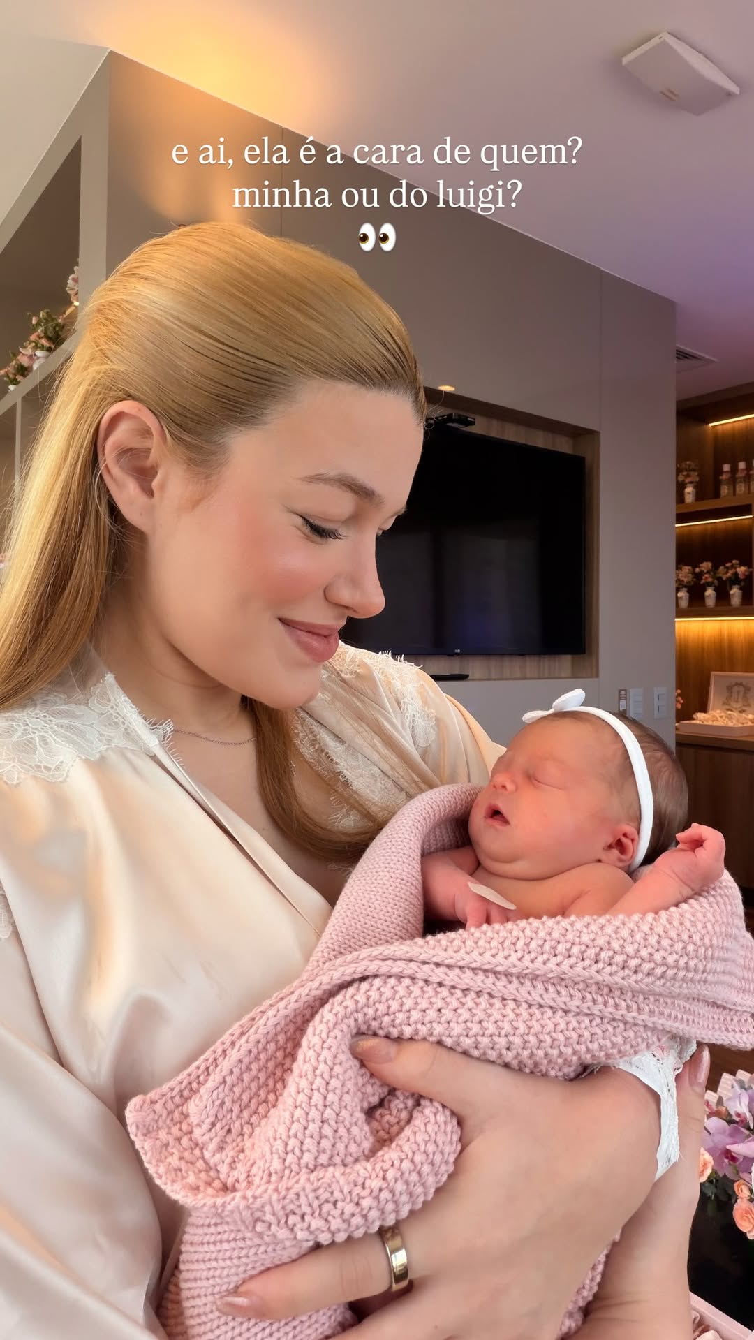 Filha de Júlia Vieira e Luigi César - Foto: Reprodução / Instagram