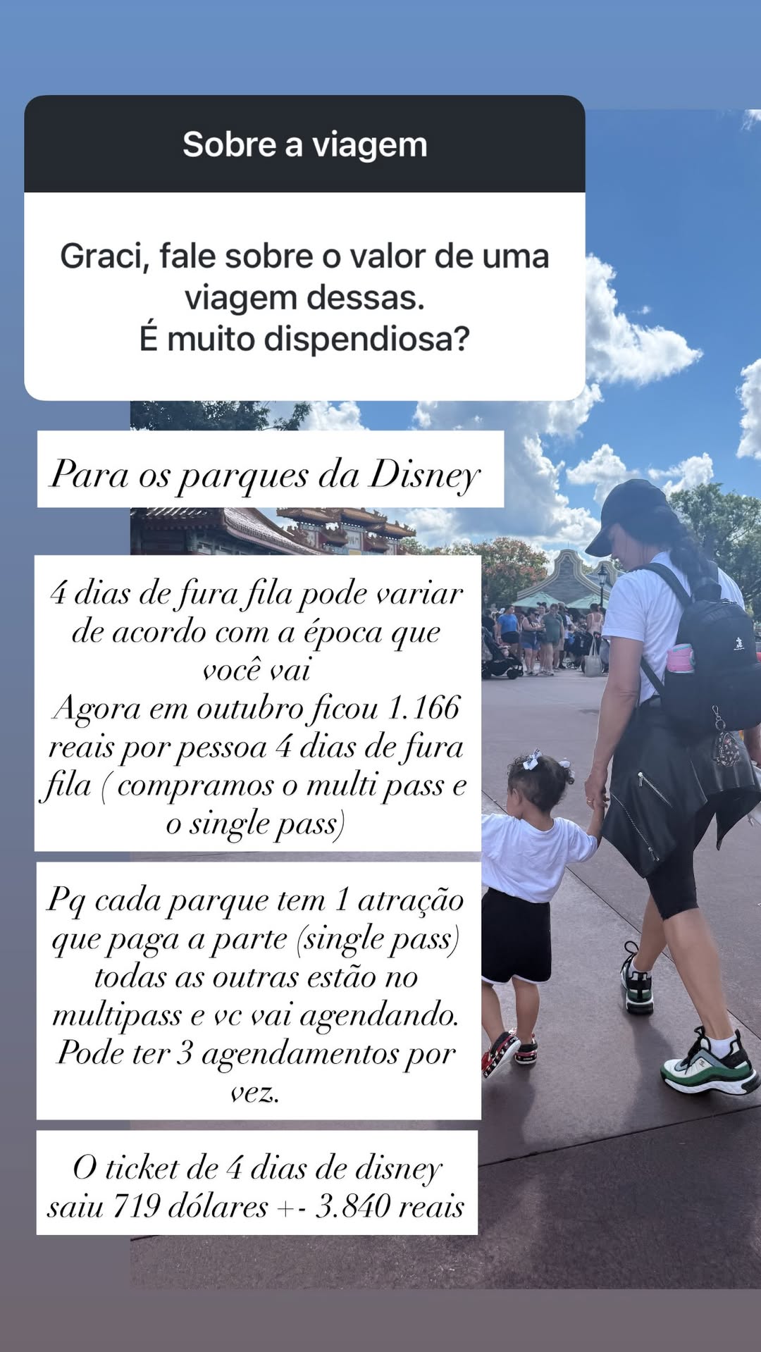 Graciele Lacerda fala sobre viagem com a filha - Foto: Instagram
