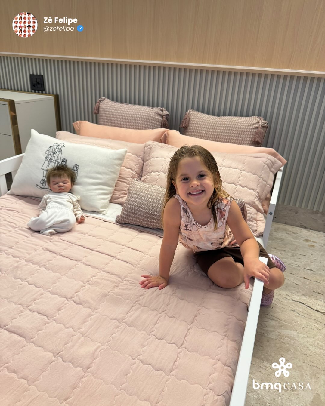 Zé Felipe decorou quartos dos filhos — Foto: Reprodução/ Instagram @bemmequergyn