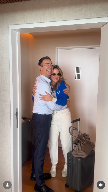 Entrada do apartamento de César Tralli no Rio - Foto: Reprodução / Instagram @cesartralli