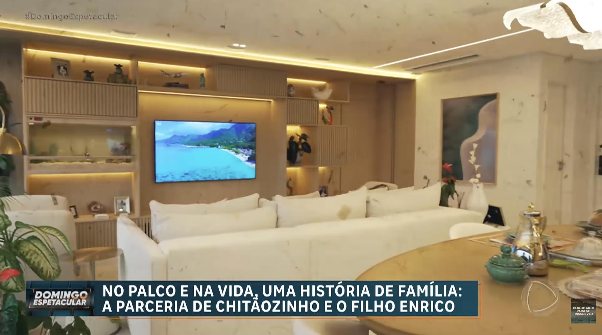 Apartamento de Enrico Lima - Foto: Reprodução / Record