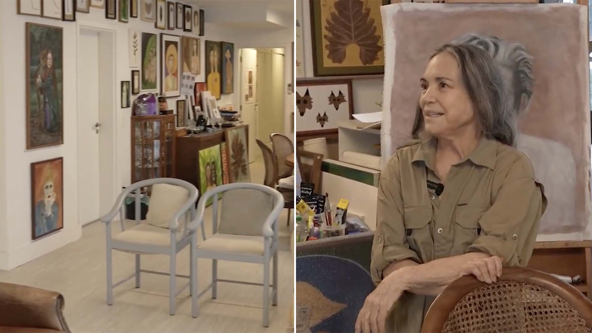 Aos 79 anos, Regina Duarte vive em apartamento usado como ref&uacute;gio para sua arte e trabalho