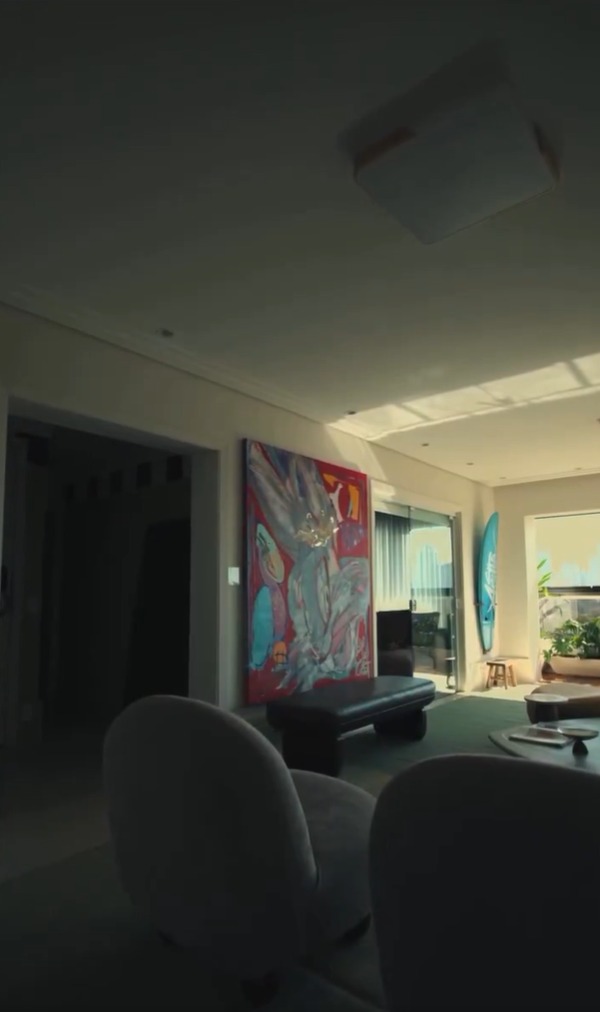 Apartamento de Lucas Guedez - Foto: Reprodução / Instagram @lucasguedez