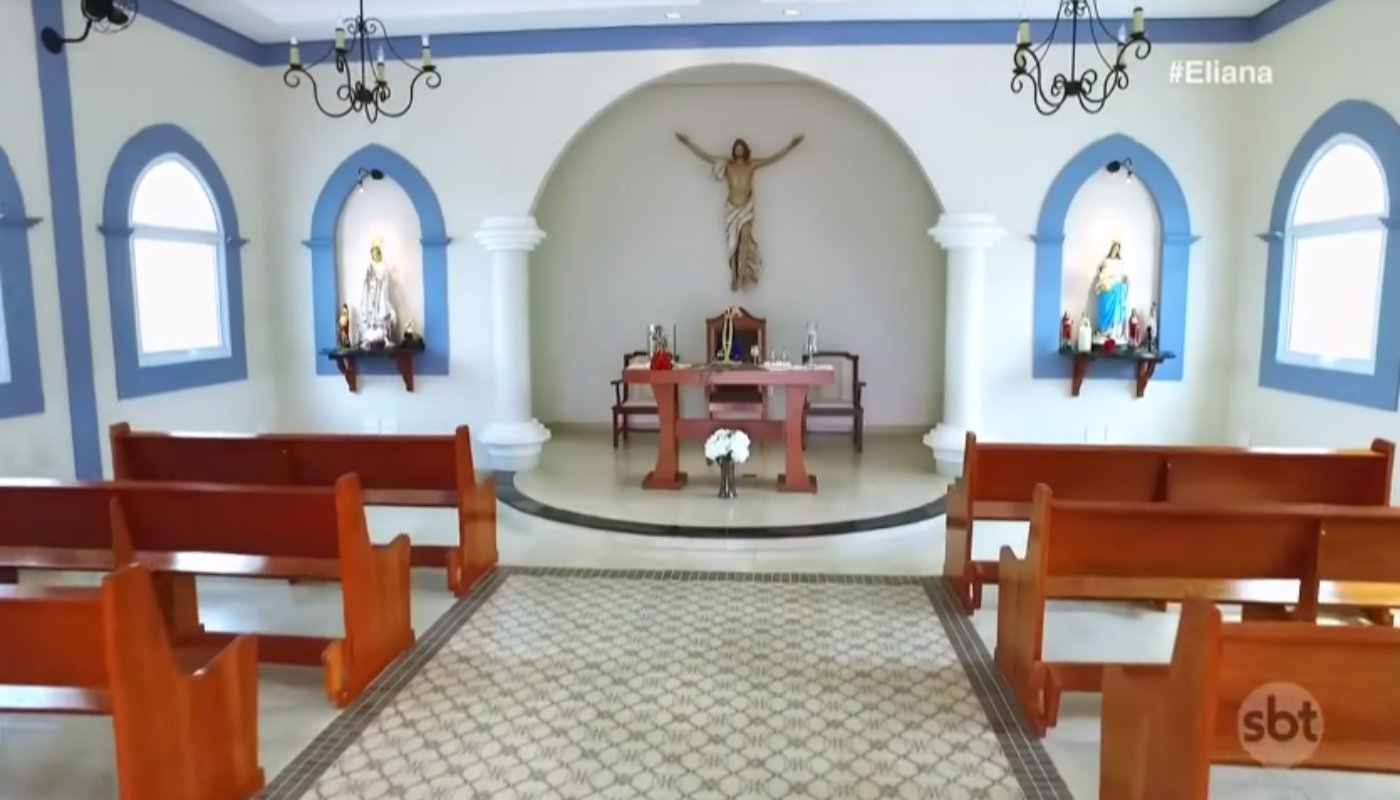 Capela da mansão de Daniel - Foto: Reprodução / SBT