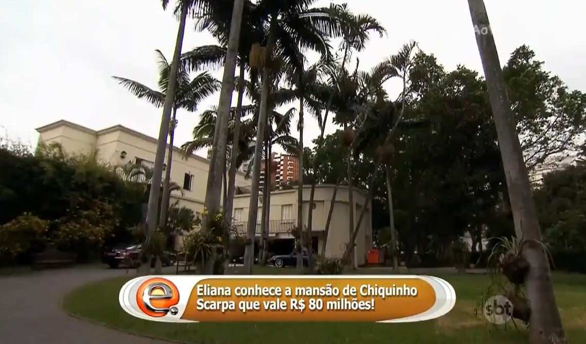 Área externa da mansão de Chiquinho Scarpa - Foto: Reprodução/SBT