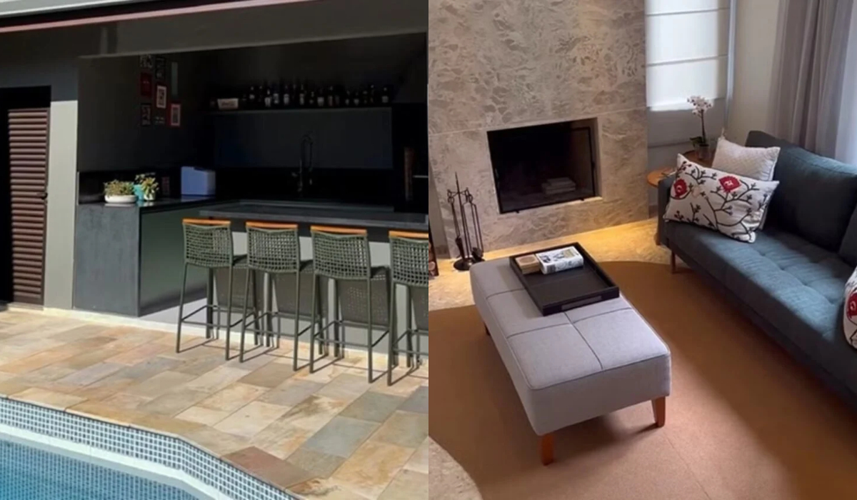 Casa de Danton Mello com decoração sofisticada e área gourmet - Foto: Reprodução/Instagram